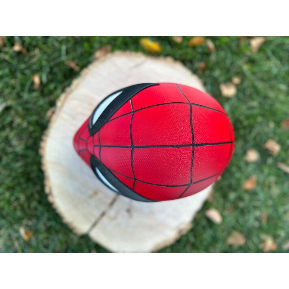 Spiderman Mask Helmet 3D Printed Peter Parker Marvel Wearable or Display - Image 3 of 4