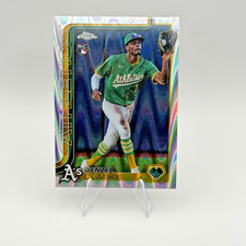 Denzel Clarke 2025 Topps Chrome Update Series RayWave Refractor (RC) Oakland A’s