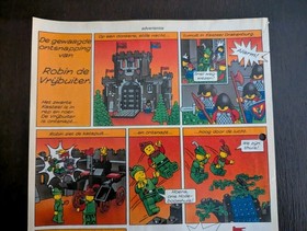 Vintage (1988) LEGOLAND CASTLE Poster - FORESTMEN Comic Strip - VERY RARE!