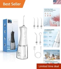 Luxurious Portable Oral Irrigator - Perfect for Home or Travel with Smart Timer