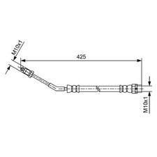 Bremsschlauch hinten links für BMW Z4 E86 E85 | 505954