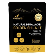 Shilajit Gummies, Himalayan Shilajit Supplements, Ashwagandha, Gokshura, 85+ Tra