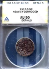 1917-S 5C Indian Head Buffalo Nickel AU-50 Details ANACS # 7644864 + Bonus