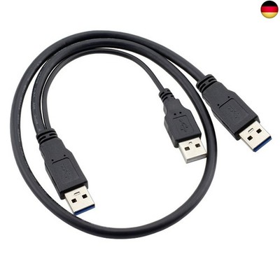 chenyang Super Speed USB 3.0 Power Y Kabel Zwei A Stecker zu USB Stecker für 