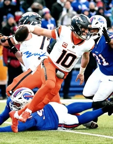 Bo Nix Autographed 8x10 Photo Football Player NFL Denver Broncos COA TTM