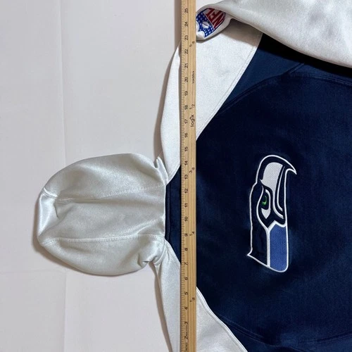 Reebok, vintage hoodie, NFL, Seahawks, graphic, logo, white, male, Large image 9