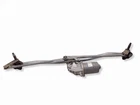 Windshield wiper linkage and motor
