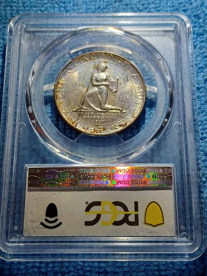 1936 S Cincinnati Commemorative Half Dollar PCGS MS64 Solid Original Luster - Image 4 of 4