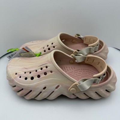 Crocs Echo Storm Marble Texture Shoes Clogs Sandals Men\'s Size 8 Crocs Echo Marbled Clog Black Sand / Multi Slip On Casual  main image 3