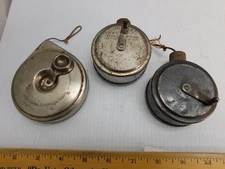 Set of 3 Vintage Chalk line reels, Dandee - Reel, Accuracy Warner tools,