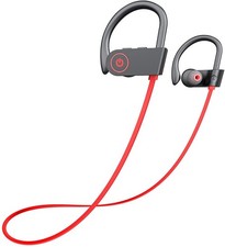 OTIUM LFS Bluetooth Headphones, Wireless Earbuds IPX7 Normal, A, Red