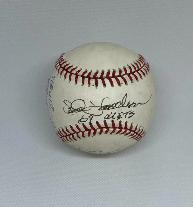 Equipo de los Mets de Nueva York 1969 autógrafo firmado múltiple béisbol - Harrleson Kranepool +2 Foto 2 de 4