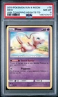 2019 POKEMON SUN & MOON UNBROKEN BONDS TOWERING HEIGHTS THEME DECK #76 MEW PSA 8