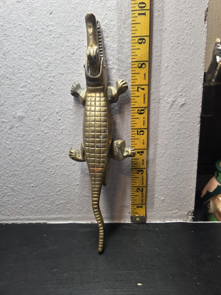 "Bonito sujetador vintage MCM CENTURY MODERNO CASCANUECES METAL COCODRILO 10""" Foto 2 de 4