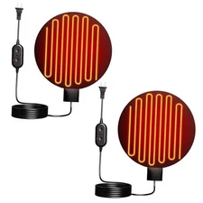 Chicken Water Heater for Winter, 6'' Heated Waterer Base for Metal/Plastic 2PCs