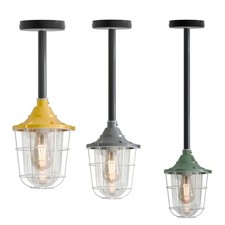 Industrial Conduit pipe pendant kit with fisherman cage style Conduit lighting