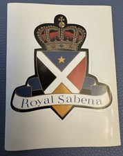 ROYAL SABENA Glossy Die Cut BIG Sticker Decal Belgian Airline Retro Reproduction