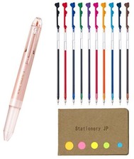 Pilot Hi-tec-c Coleto 5 Color Multi Pen 0.3mm 10 Color Refills  Pink Pearl R...