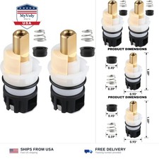 2 Pack RP25513 Faucet Stem Replacement Kit for Delta Two-Handle Faucets, Prem...