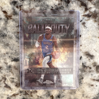 Topps Chrome 2025-26 Shai Gilgeous-Alexander Ball of Duty BD-6 Aqua /199