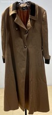Vintage Loring Women's Size 14 Brown Double Breasted Wool Blend Long Coat