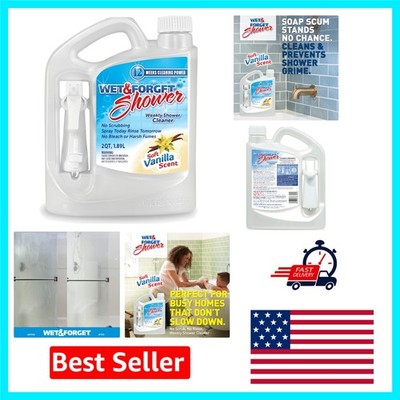 All-Surface Shower Cleaner - 64 Oz, Bleach-Free, Vanilla Fresh & Easy on Grime