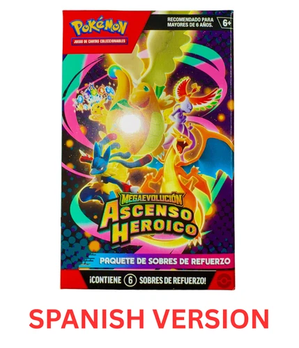 Pokemon TCG Mega Evolution Ascended Heroes Booster Bundle Spanish Version