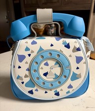 Raro Azul Hershey Besos Anillo de Trabajo Teléfono Convertible Mochila Bolso