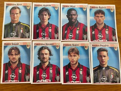 Panini Calcio Coppe 1996/97- 8 x AC Mailand ungeklebt Top - Bild 1 von 2