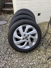 X4 TOYOTA AYGO X 17" SILVER ALLOY WHEELS & TYRES 175/65R17