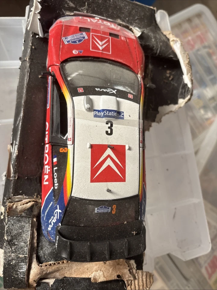 CITROEN XSARA WRC TOUR DE CORSE S.LOEB SOLIDO 1/18 2004 9054 Tatty Paint No Box - Image 2 of 4