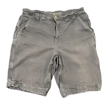 Duluth Trading Company Men’s Flex Fire Hose Gray Canvas Shorts Size 40