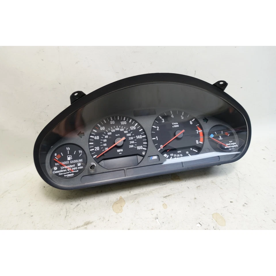 Cuadro de instrumentos de fábrica Speedo MPH 143k 96-99 BMW E36 M3 ///M S52 fabricante de equipos originales Foto 2 de 4