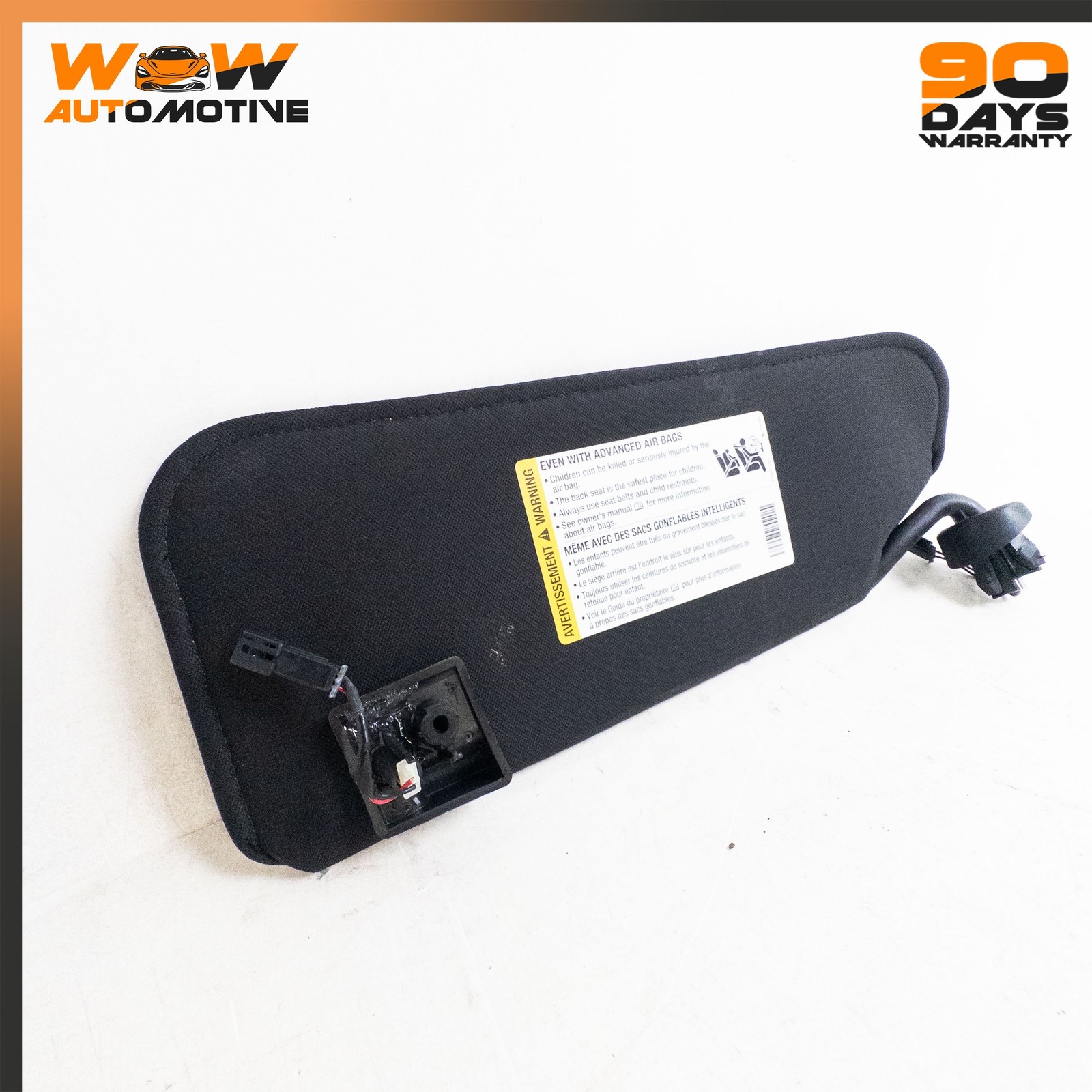 05-13 CHEVROLET CORVETTE C6 FRONT LEFT RIGHT SUN VISOR SHADE BLACK MIRROR OEM