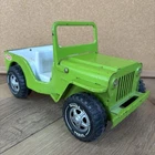 Vintage 1970s Lime Green Tonka Jeep Turnabout Steel Pressed Truck