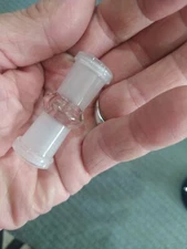 Glass Adapter Slide Bowl Extension Expander Connector 14mm FEMALE to 14mm FEMALE