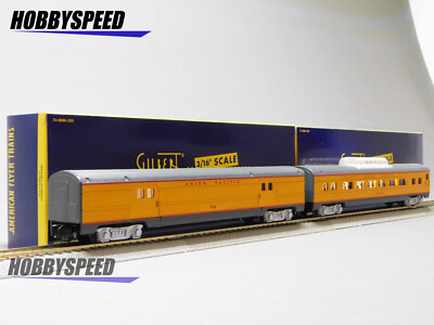 LIONEL AMERICAN FLYER S GAUGE UNION PACIFIC UP PASSENGER CAR 2 PACK 2219480 NEW