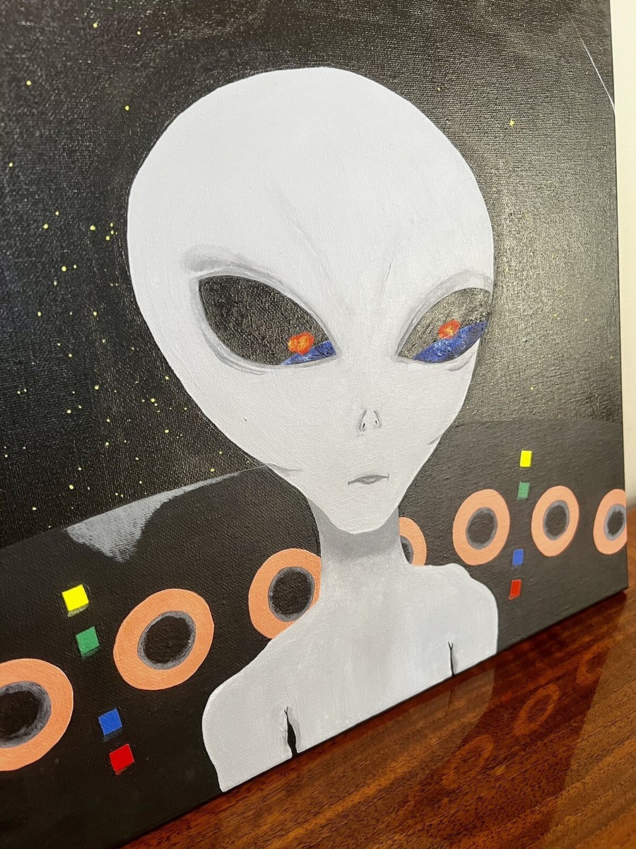 Alien Canvas Painting Easy Amazon.com: Alien Head Printed Painting
