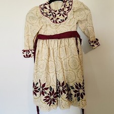 Vintage Daisy Kingdom poinsettia Holiday Christmas dress size 4 NWT