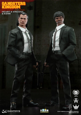 DAMTOYS 1/6 Gangsters Kingdom Heart 4 Pulp Fiction Vincent & Kerr
