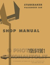 1959 1960 1961 Only Studebaker Car Shop Manual Lark Hawk Repair Service Books