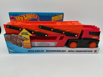 NEW Hot Wheels Mega Hauler Truck Transporter 6 Expandable Levels HOLDS 50 CARS!
