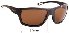 SFx Replacement Sunglass Lenses fits Smith Highwater - 64mm Wide
