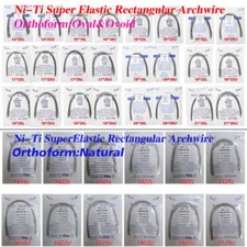 Dental Orthodontic Arch Wire Niti Super Elastic Rectangular /Ovoid /Nature ty
