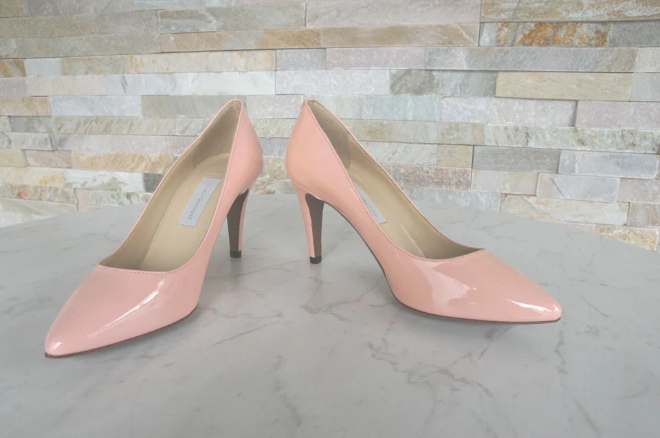 Sapatos de noite L'Autre Chose UE 39 bombas salto patenteado rosa novo antigo RRP 298 € - Imagem 3 de 4