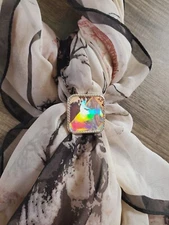 SLIDE Scarf Wild Rag Slide Western Cowboy Cowgirl horse Concho rope edge