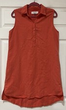 Workshop Republic Clothing Large Linen Blend Sleeveless Shift Dress