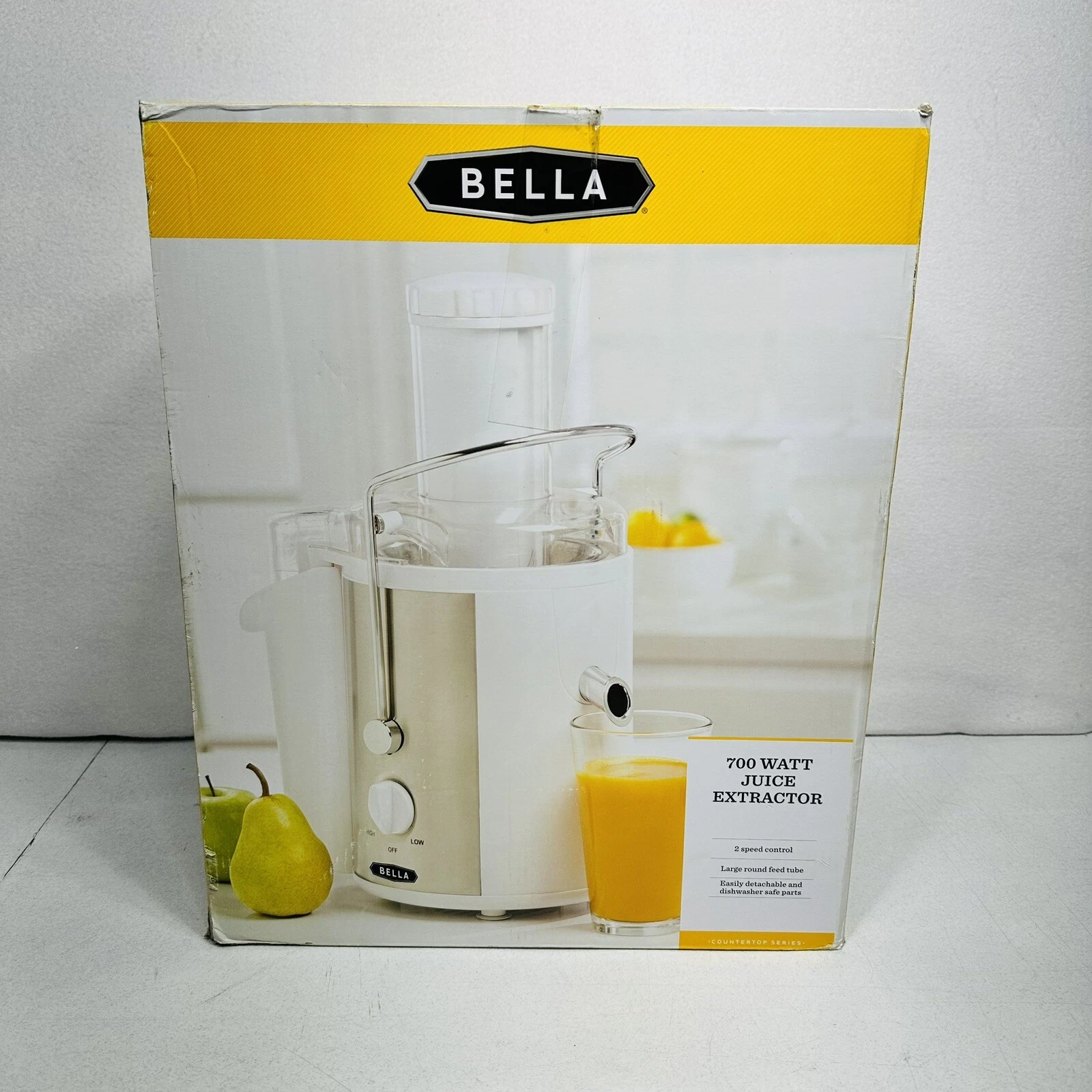 Bella High Power Juice Extractor Model XJ-8K129 White 120V 60Hz 700W New Open Bx