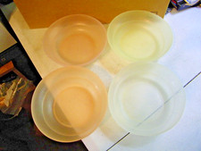 4 Vintage Tupperware Pastel Children  s Cereal Bowls Orlando Florida U.S.A.