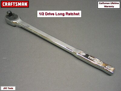 #ad CRAFTSMAN 1 2 Drive Socket Ratchet Wrench Long 72T $69.95